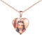 MICMIF Halskette Herz Medaillon mit Christlicher Jesus, Religiöse Medaille Amulett Halskette für Bild Foto Personalisiert, Edelstahl Bilder Medaillon Schmuck für Damen Herren