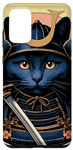 Hülle für Galaxy S20+ Samurai Warrior Cat Japaner Sonnenuntergang Katzenliebhaber