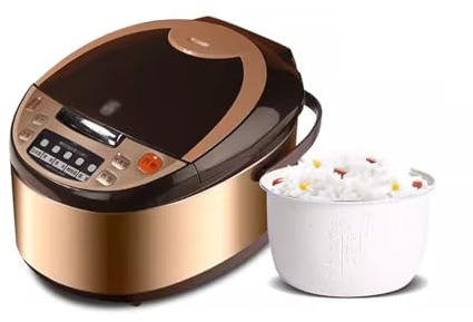 Olla arrocera eléctrica inteligente multifuncional Mini 1-5 personas 3-5L pequeña olla arrocera humeante (Size : 4L)