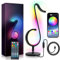 Xiyocadt LED Nachttischlampe, RGB Tischlampe Dimmbare Schlafzimmer Deko Lampe Fernbedienung & App Steuerun, LED Tischleuchte Nachtlicht für Heimdeko, Atmosphäre, Geschenk,Schwarz