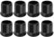 LT Easiyl Pack of 8 Pcs Internal Diameter 25mm Rubber Feet Ferrule Caps Stoppers Suitable for Furniture Legs Ladders Tables and Chair Legs (Black)