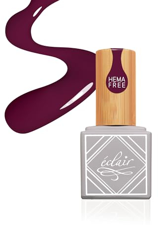 Simply mani by Eclair I INTENSE Violett UV Nagellack I Hema Frei I Innovative Formel I Einfache Anwendung I Hohe Haltbarkeit I Tiefe Auberginenfarbe I Glänzend I Professioneller Effekt zu Hause