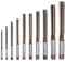 sourcing map 10pcs Hand Reamers Set 3mm 4mm 5mm 6mm 7mm 8mm 9mm 10mm 11mm 12mm H7 Metric Alloy Steel Reamer Bit Straight Flutes Steel Cutting Tool for Metal Wood Hole Reaming