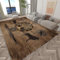 Teppich Wohnzimmer 120x170 cm Waschbarer Teppich, Alter Wikinger Baum Und Wolf Teppich Schlafzimmer, Vintage Teppich, Teppich Kurzflor für Wohnzimmer Schlafzimmer kinderzimmer