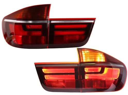 DYKGYLYS Auto Rückleuchten Set, für BMW X5 E70 2007-2013 Heckleuchte Lampenfassung(Links und Rechts)
