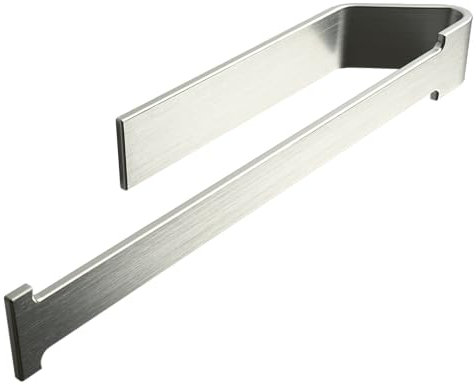 Design Hambourg Porte-Essuie-Tout Adhésif | sans Perçage | Porte-Rouleau Essuie-Tout | Support Moderne et Élégant | Accessoires de Cuisine (Gris Argenté)