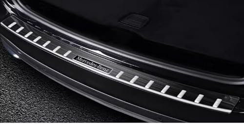 Edelstahl Ladekantenschutz Schwarz Stoßstange passt für Mercedes GLC X254