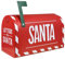 Cassetta delle Lettere di Babbo Natale in Metallo Decorazione Natalizia Idea Regalo Letterina Santa Claus Gadget Natale Cassette della Posta Ornamento Natalizio Polo Nord North Pole