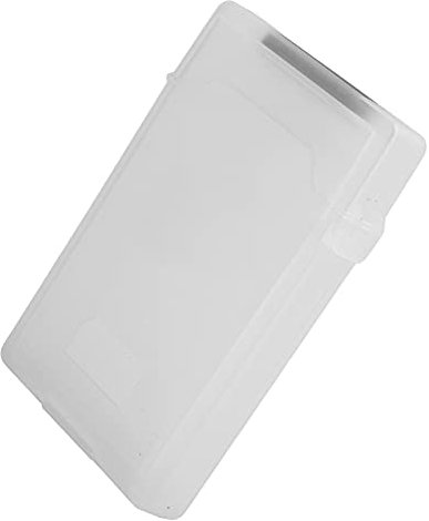 Rankomu HDD/SSD Hard Disk Protect Box 6.3 cm Hard Disk Storage Box, ABS Material HDD/SSD Protection Case, Dustproof and Antistatic, Compatible with 6.3 cm Hard Drives, White