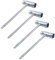 Rixotix 4 Stück Kettensägenschlüssel, Zündkerzenschlüssel 13 mm X 19 mm, T Schraubenschlüssel Kombischlüssel, kombischlüsse für Motorsägenmäher Bürstenschneider Rasenmäher