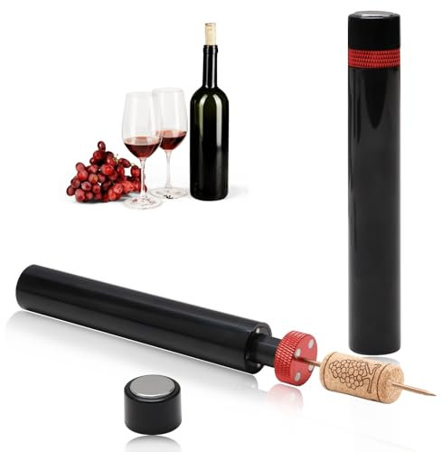 Tire Bouchon, Ouvre Bouteille de Vin à Pression d'air 7S Cork Pops Out, Wine Opener de Pompe à Air Portable, Tire-Bouchon Vin Professionnel pour Sommelier Fête Mariage Salle à Manger