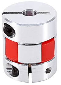 Culnflun 6,35 mm x 10 mm flexibler Pflaumenwellenkuppling CNC -Stepper -Motor -Encoder -Koppler Stabiler Stoßdämpfungsmaschinenplattform Aluminium