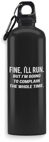 Running Complain Motto - Botella de agua deportiva, botella de gran capacidad