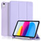 4UBonLife Cover Per iPad (A16) 11a Generazione 11 Pollici 2025, iPad 10a Generazione10,9 2022 con Portapenna, Custodia Protettiva Sottile con Retro Rigido Traslucido Guscio Case, Viola Chiaro