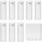 Large Frame Hanger Set with 8Pcs Picture Hangers, 12Pcs Removable Adhesive Strips, Universal Damage-Free No Nails Wall Mounting Heavy-Duty Hook for Indoor Surfaces