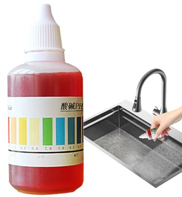 pH-Test-Tropfen - Reagenztropfen zur pH-Messung im Schwimmbad in 50ml Flasche,Wasseranalyse Reagenz Für Außenbereich & Filteranlagen