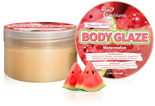 Body Butters - Body Creams for Women, Body Butter for Very Dry Skin, Fruit Flavor Series, Vegan Formula, Long-lasting Moisturizing for Daily Body Care, 200g, Watermelon