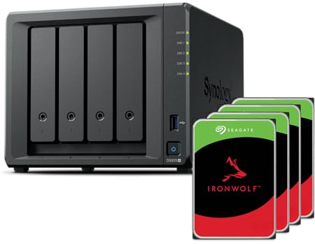 Synology DS925+ Bundle 24TB Seagate (Ironwolf 4X 6TB) 4Bay Desktop NAS, porte 2.5GbE, 4GB RAM