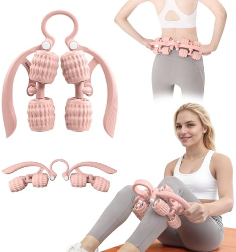 Abahub Cellulite Roller 8 Rollen Verstellbar Massage für Büro Zuhause