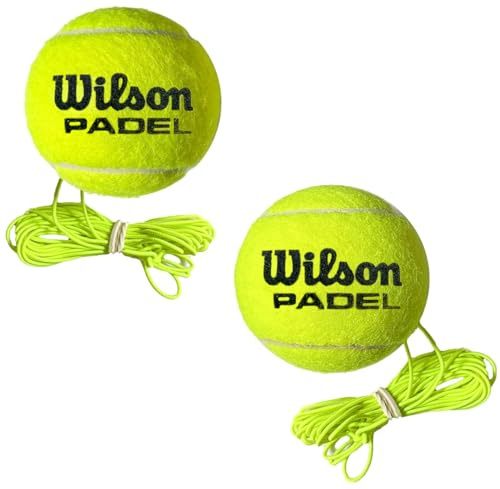 MOVEMATE® 2er Set Wilson Ball mit Schnur | Ersatzball | Tennis Padel Trainer