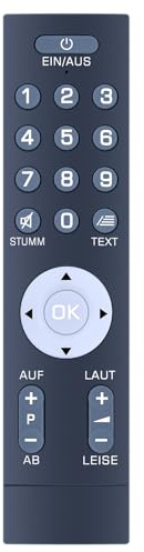 CLVIZCXOM Telecomando universale adatto per Technisat 0000/3771 Easy Remote Control Black