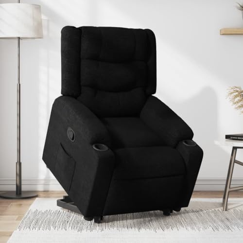 Generisch Relaxsessel mit Aufstehhilfe Schwarz Stoff,Möbel,Stühle,Sessel,26.55KG,3206575