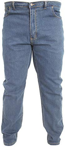 Duke Mens Rockford Carlos Kingsize Stretch Jeans (50S) (Stonewash)