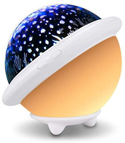 TOFOCO BP-1i UFO-förmiges Nachtlicht für Kinder & Baby, Sternenhimmel Projektor Lampe, mit 3 themen - Sternen/Galaxy/Ozean - Einzigartig Geschenke