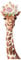 yabaduu YX018 Giraffe Wandtattoo Wandsticker Aufkleber für Kinderzimmer Babyzimmer Afrika beige Aquarell (85x30 cm)