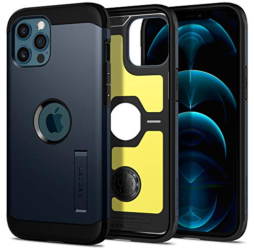 Spigen Tough Armor Case Compatible with iPhone 12 Pro Max - Metal Slate