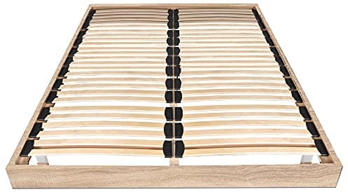 Sommier sur pieds 140x190cm SOMKIT, chêne blanchi