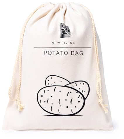 Potato Bag Linen Cotton Materials | Storage Product | by New Living | Food Storage Bag | 30 * 40cm