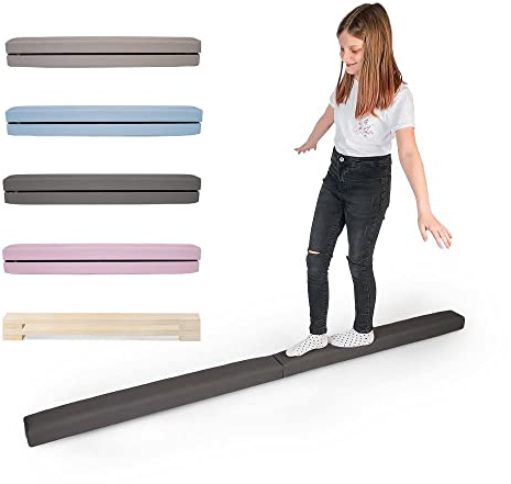 MAMOI® Schwebebalken für zuhause, Balancierbalken für Kinder, Balken Turnen klappbar, Turngeräte Indoor, Balancieren und Turnbalken, Gymnastic bar
