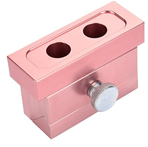 DIY Lippenstift-Form, Aluminium Legierung Rose Gold Doppel Lippe Balsam Maker Tool (2 Löcher)