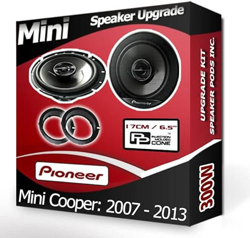 Cooper Speaker upgrade Front Door Pioneer car speakers 6.5 17cm + Pods 300W