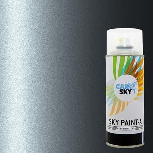 CARSKY Bombe peinture carrosserie compatible avec Citroën GRIS FER MET EZWD et vernis brillant -> 2 aérosols 400ml