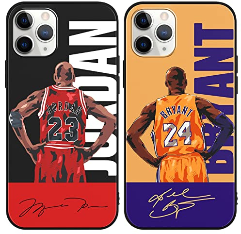 nurkorki [2 Stück Handyhülle für iPhone 11 Pro Hülle 5,8,Basketball Player Star 23 24 Design Muster Weich Premium TPU Silikon Design Case Stoßfest Cover Kompatibel mit iPhone 11Pro