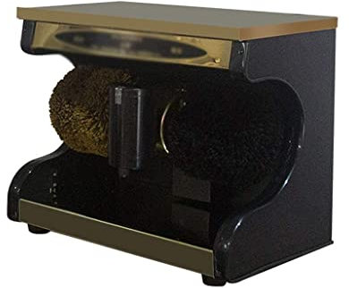 QHYXT Cireuse à Chaussures électrique, cireuse à Chaussures, cireuse à Chaussures électrique pour Lieu Public de Banque d'hôtel à Domicile (Or)