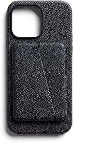 Bellroy Mod Hülle + Brieftasche für iPhone 14 Plus - (Leder-Handyhülle, Slim Card Holde) - Stellar Black