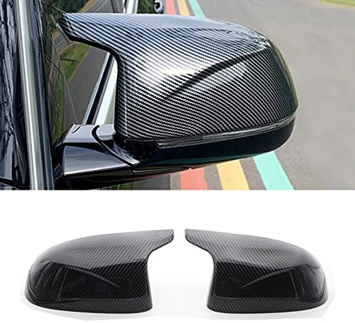 2 Stück Auto Spiegelkappen,Rückspiegel Abdeckung Ersatz, Auto Flügelspiegelabdeckungen Kappe aus ABS-Kunststoff Ersatz für B-MW X3 F25 X4 F26 X5 F15 X6 F16 2014-2018