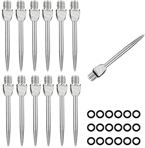 HERZWILD dartspitzen Dart gummiring - stahlspitzen metallspitzen steeldart (Full Sliver)