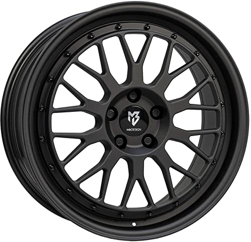 MB Design Felge LV1 7.0Jx17 ET20 4x108 Schwarz stumpfmatt kompatibel mit Peugeot 1007 2008 206 207 208 e-208