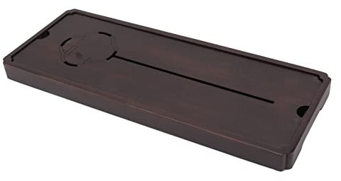 TOPINCN Water Drainage Tea Tray, Robust Chinese Tea Serving Tray Decorative for Home (L)