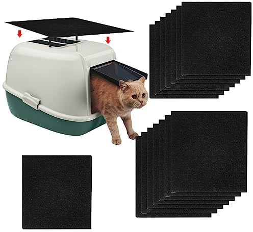 Filtro a Carbone Attivo per Lettiera per Gatti,Filtro per Lettiera per Gatti,Filtri di Ricambio per Lettiera per Gatti,Filtro a Carbone per Deodorante,Filtro ai Carboni Attivi per Gatti,16 Pezzi
