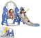 UISEBRT Kinder Rutsche Kinderrutsche Schaukel Basketballkorb, 4 in 1 Kleinkinderrutsche, Kletterleiter Kinder Fun-Slide Gartenrutsche Indoor & Outdoor, ab 1 Jahr (4-in-1, Arch)