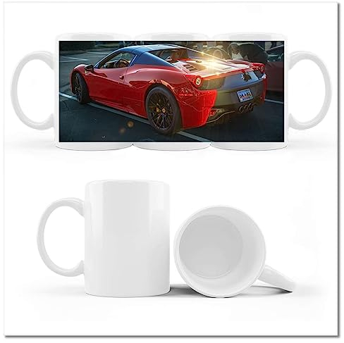 Kaffee-Teetasse Tasse mit Foto rot Ferrari Nr. H4583M_Cup