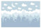 Bilderwelten Fototapete Babyzimmer Sternenhimmel Häuser Mond blau 290x432 cm Vlies-Tapete XXL Smart Wandtapete Wanddekoration Kinder Kinderzimmer