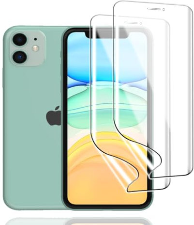 KoasVonson Screen Protector for iPhone 11 iPhone XR, Pack of 2 TPU Protective Film Soft HD Clear Flexible Transparent Hydrogel Film TPU Film