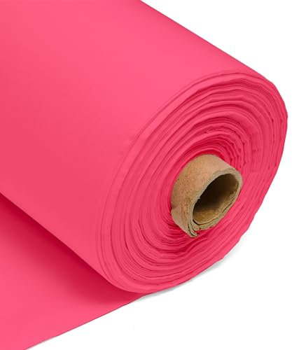 Discount Fabrics LTD Tissu 100 % coton uni Rose vif - 150 cm de large - 150 g/m² - Couture, couture, matelassage, doublures de rideaux, taies d'oreiller et fourre-tout - Demi mètre