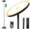 Grau LED Stehlampe , 3600LM 36W Deckenfluter Dimmbar Stehlampe Wohnzimmer 2700K-6500K Stufenloses Dimmen, Fernbedienung und Touch-Steuerung, Moderne Standleuchte für Wohnzimmer Schlafzimmer Büro